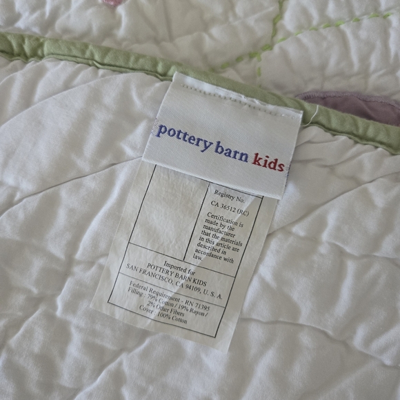 Pottery Barn Baby Flower blanket quilt - Picture 2 of 4